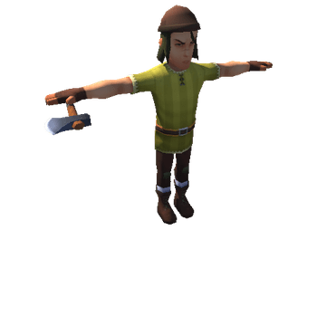 Male Peasant 05E-Axe